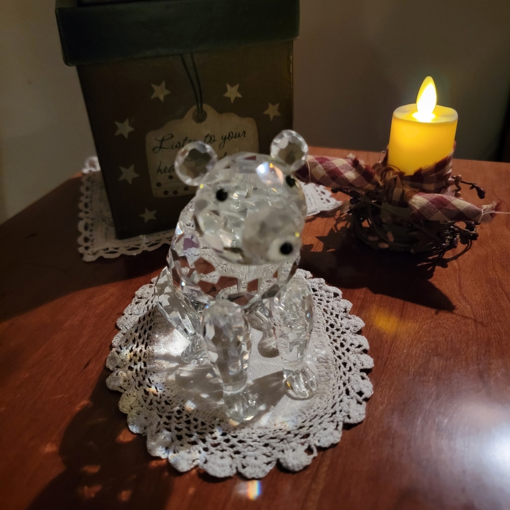 SHANNON CRYSTAL ☘️ Designs of Ireland Large Vintage Heavy Crystal Polar Bear